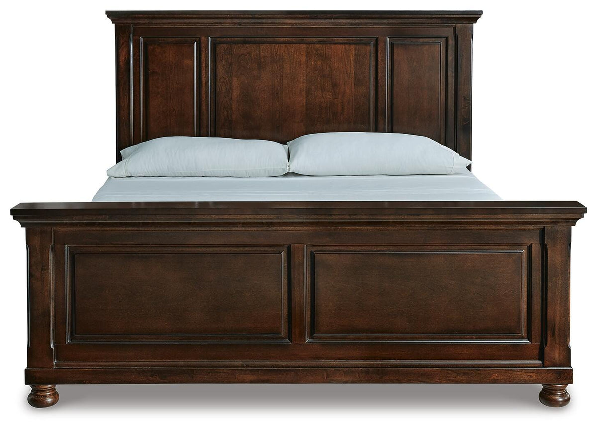 Porter California King Panel Bed, Dresser, Mirror and Chest