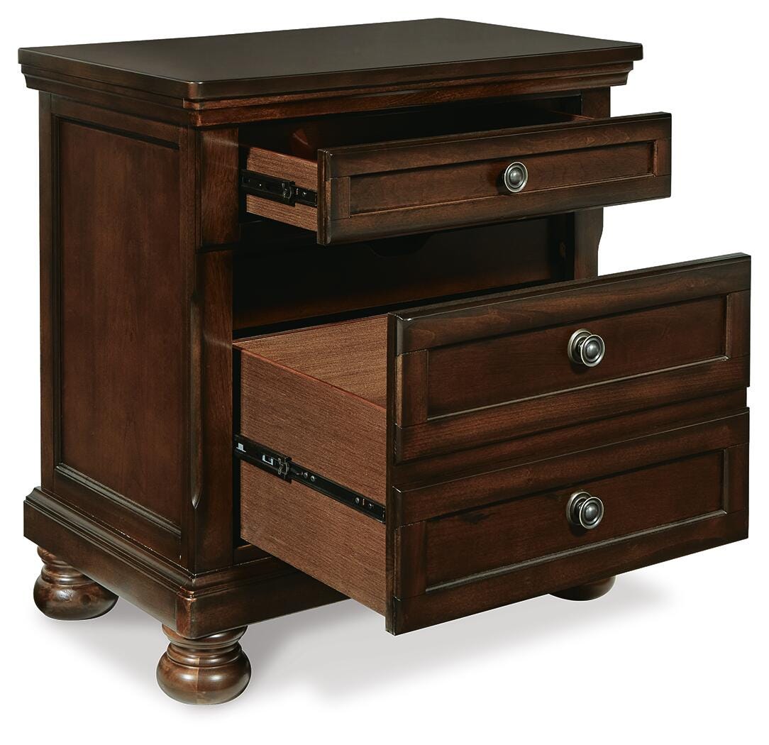 Porter California King Panel Bed, Dresser, Mirror, Chest and 2 Nightstands