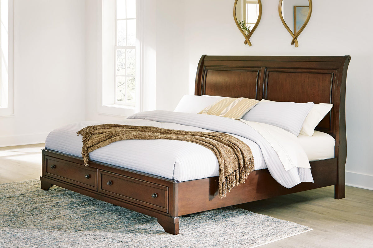 Trellington King Sleigh Storage Bed