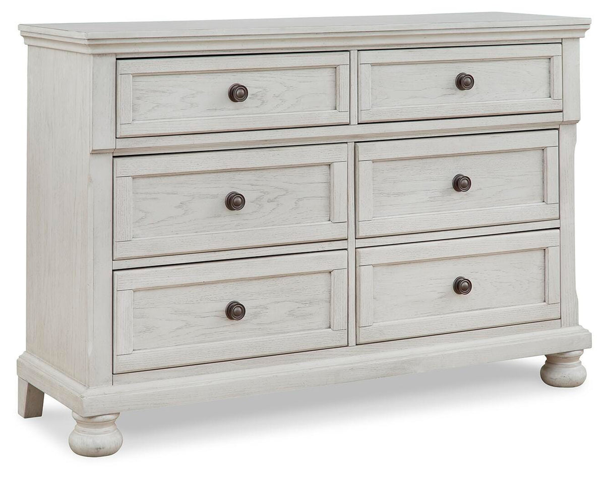 Robbinsdale Twin Sleigh Storage Bed, Dresser and Nightstand