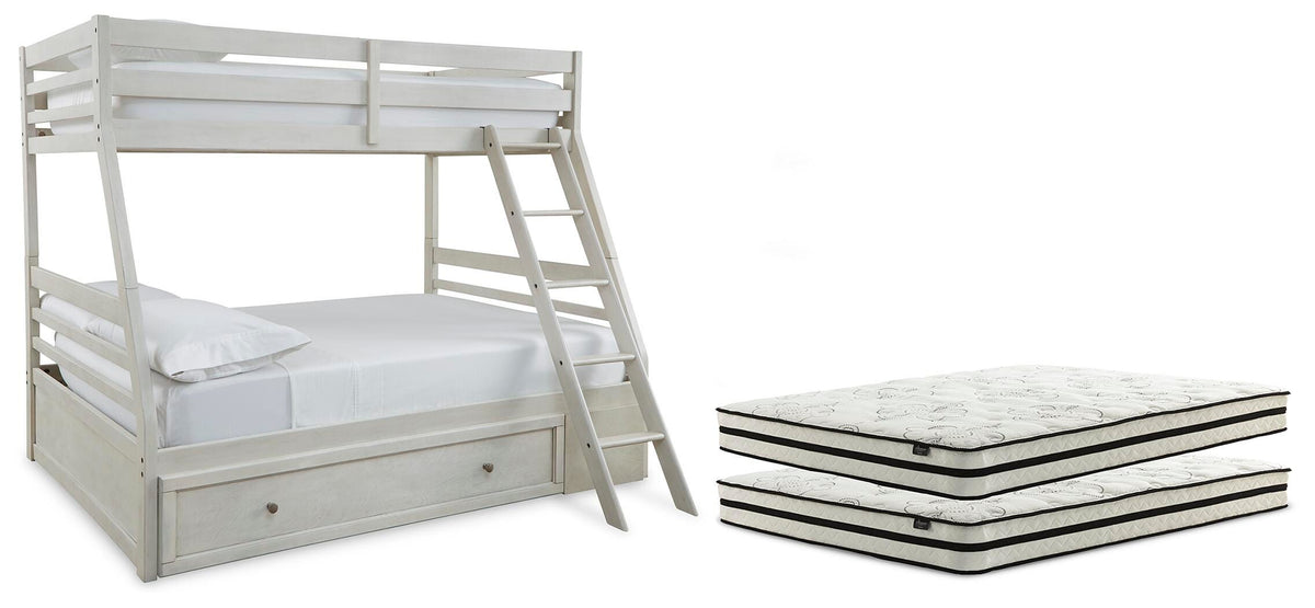 Robbinsdale Twin over Full with Storage and Mattresses