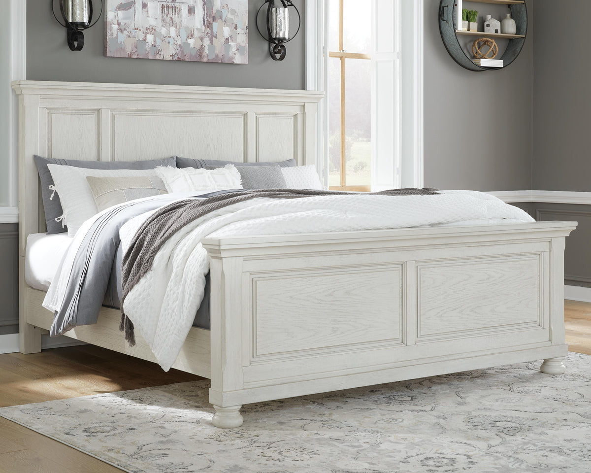 Robbinsdale King Panel Bed, Dresser, Mirror, Chest and 2 Nightstands