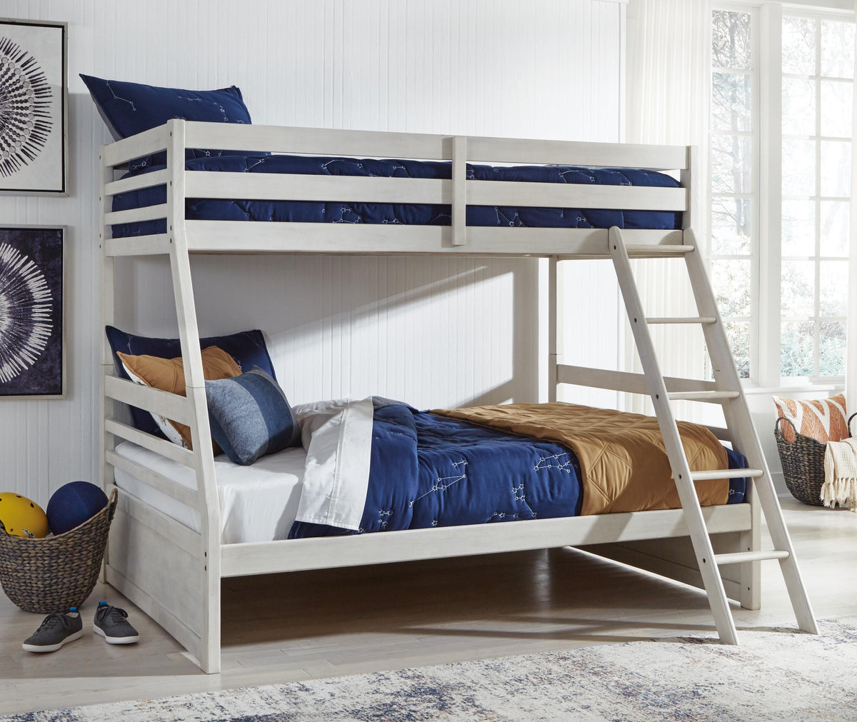 Robbinsdale Twin over Full Bunk Bed and Mattresses