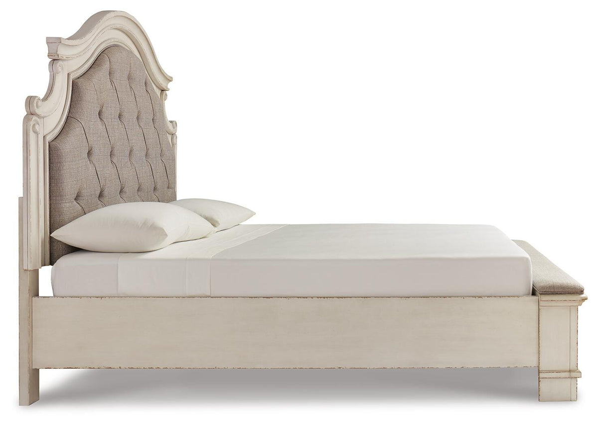 Realyn King Upholstered Storage Bed