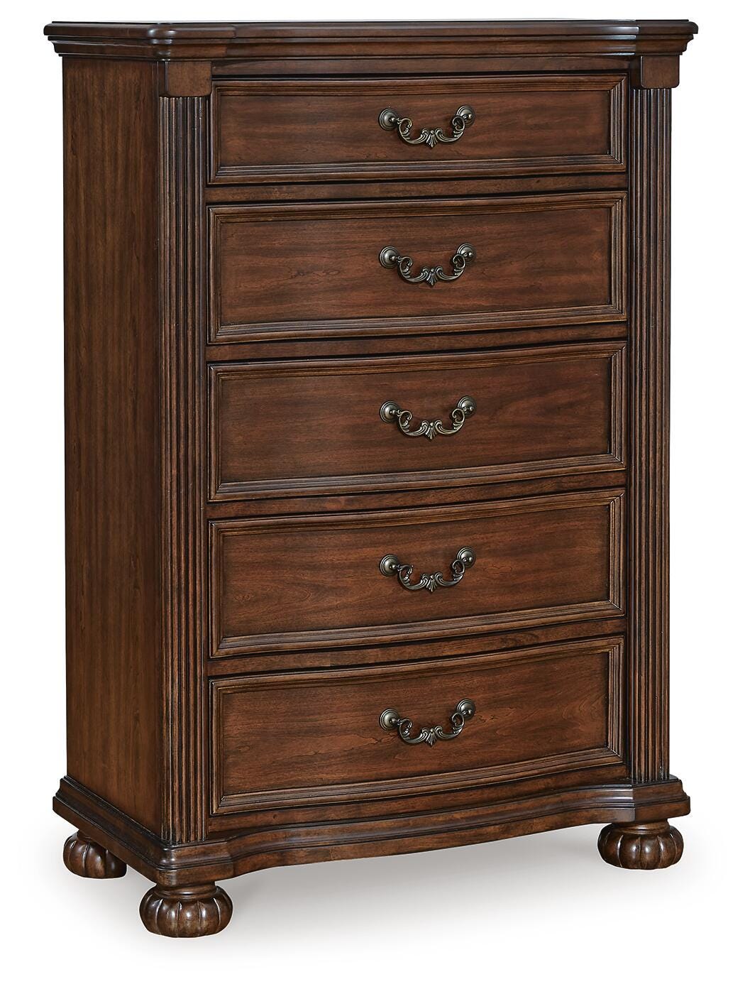 Lavinton King Poster Bed, Dresser, Mirror, Chest and 2 Nightstands