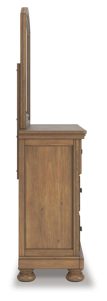 Feddinger King Panel Storage Bed, Dresser, Mirror, Chest and Nightstand