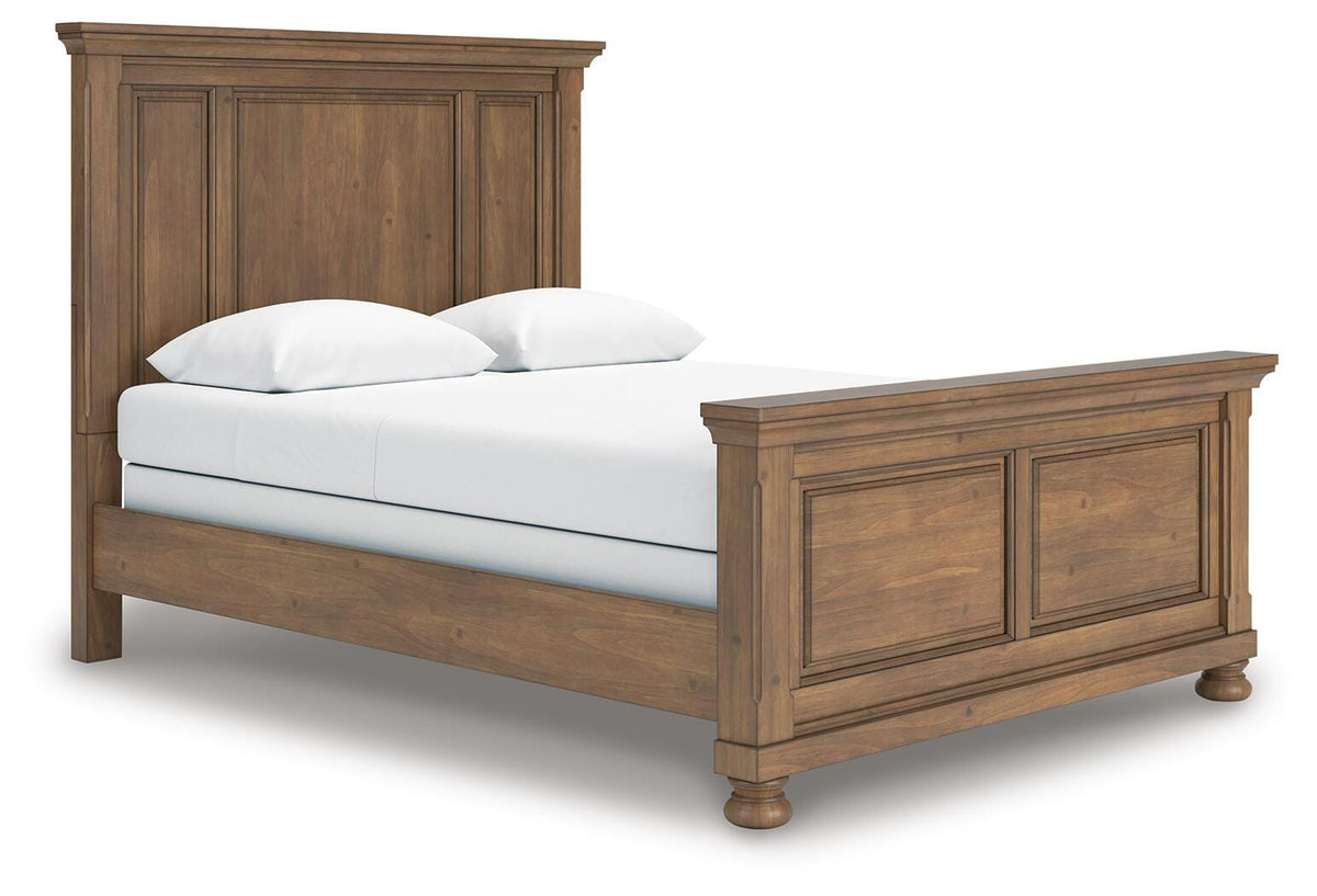 Feddinger Queen Panel Bed, Dresser, Mirror, Chest and Nightstand