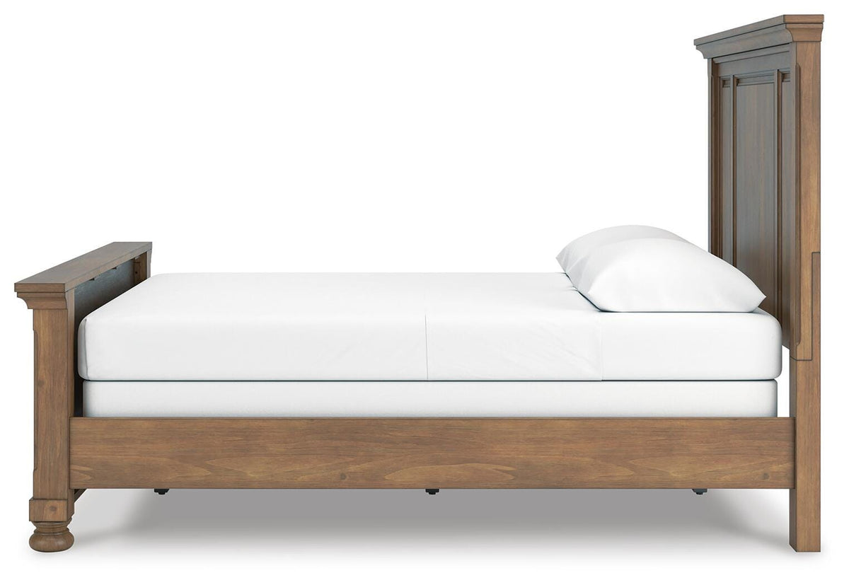 Feddinger Queen Panel Bed, Dresser, Mirror, Chest and Nightstand