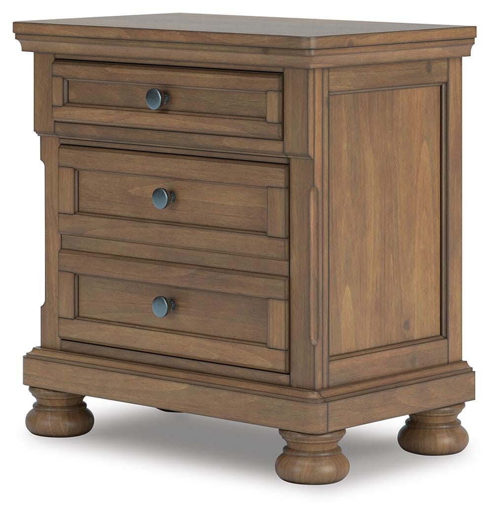 Feddinger California King Panel Storage Bed, Dresser and Nightstand