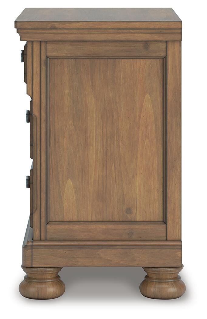Feddinger Queen Sleigh Bed, Dresser, Mirror, Chest and Nightstand