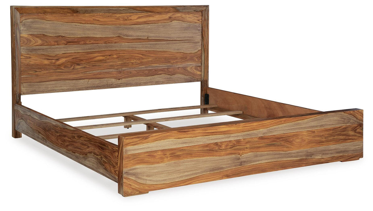 Dressonni King Panel Bed, Dresser and Mirror