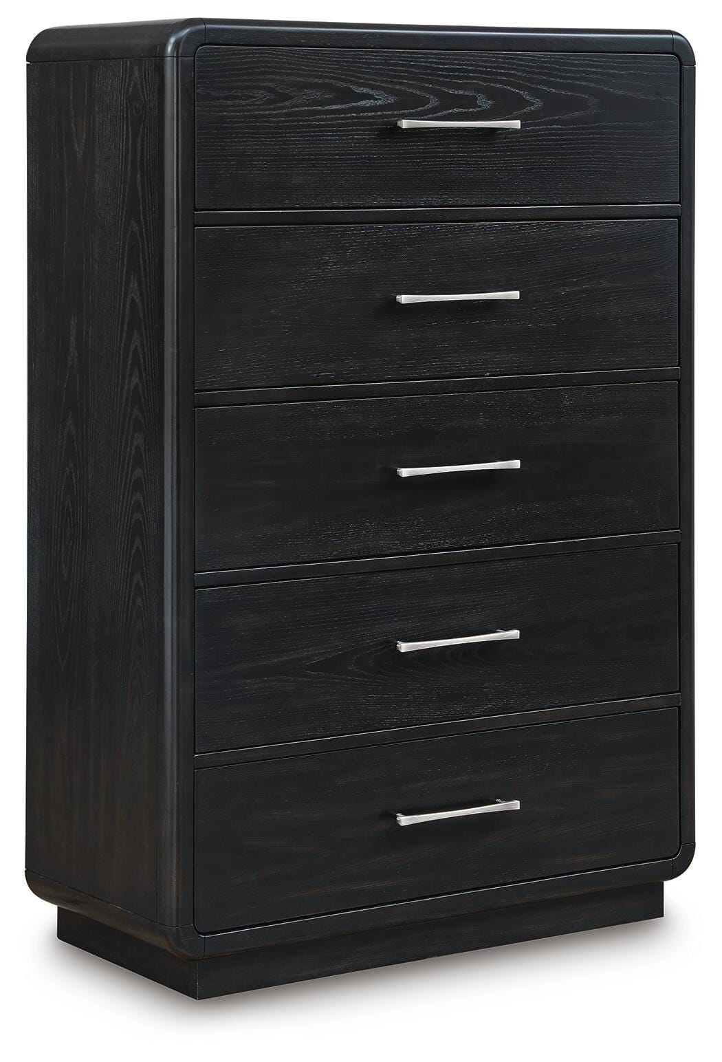 Rowanbeck King Panel Bed, Dresser, Mirror, Chest and Nightstand