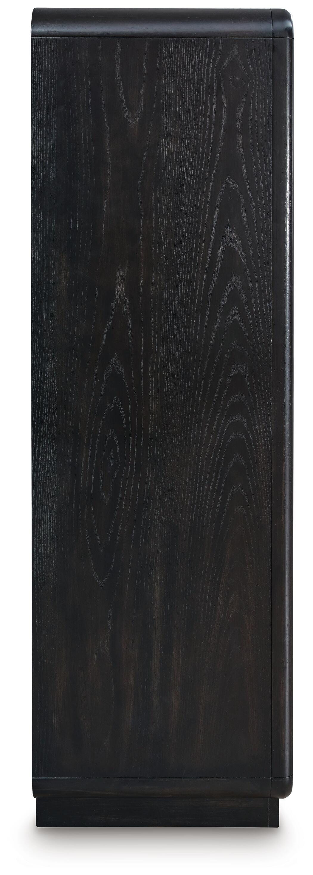 Rowanbeck King Panel Bed, Dresser, Mirror, Chest and Nightstand