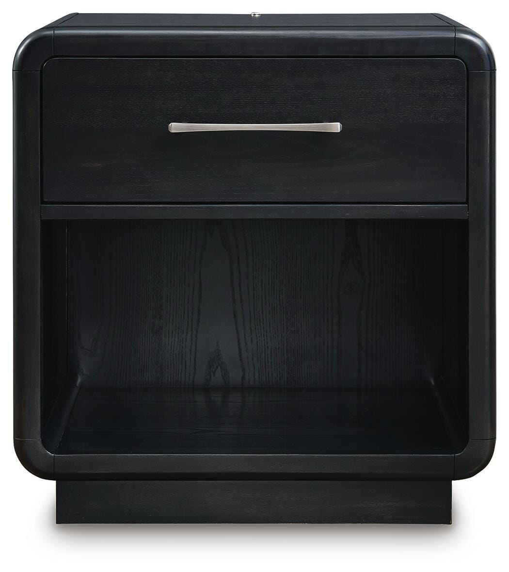 Rowanbeck King Panel Bed, Dresser, Mirror, Chest and Nightstand