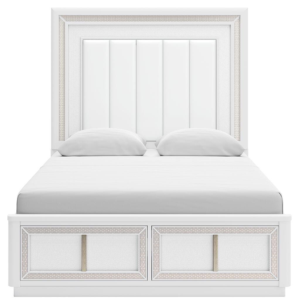 Chalanna Queen Panel Storage Bed and Nightstand