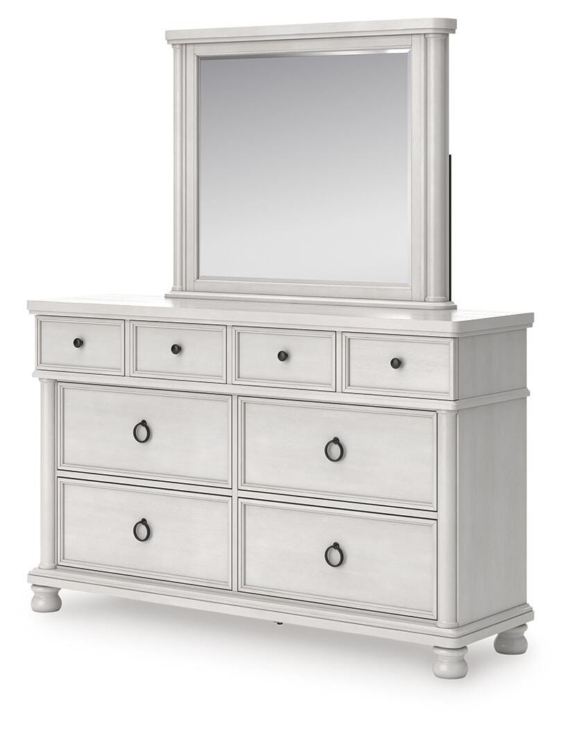 Rowlenstown Queen Poster Bed, Dresser and Mirror