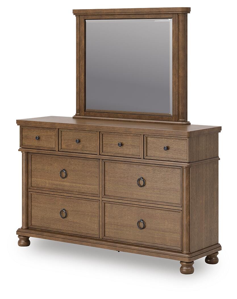 Rowlenstown Queen Poster Bed, Dresser and Mirror