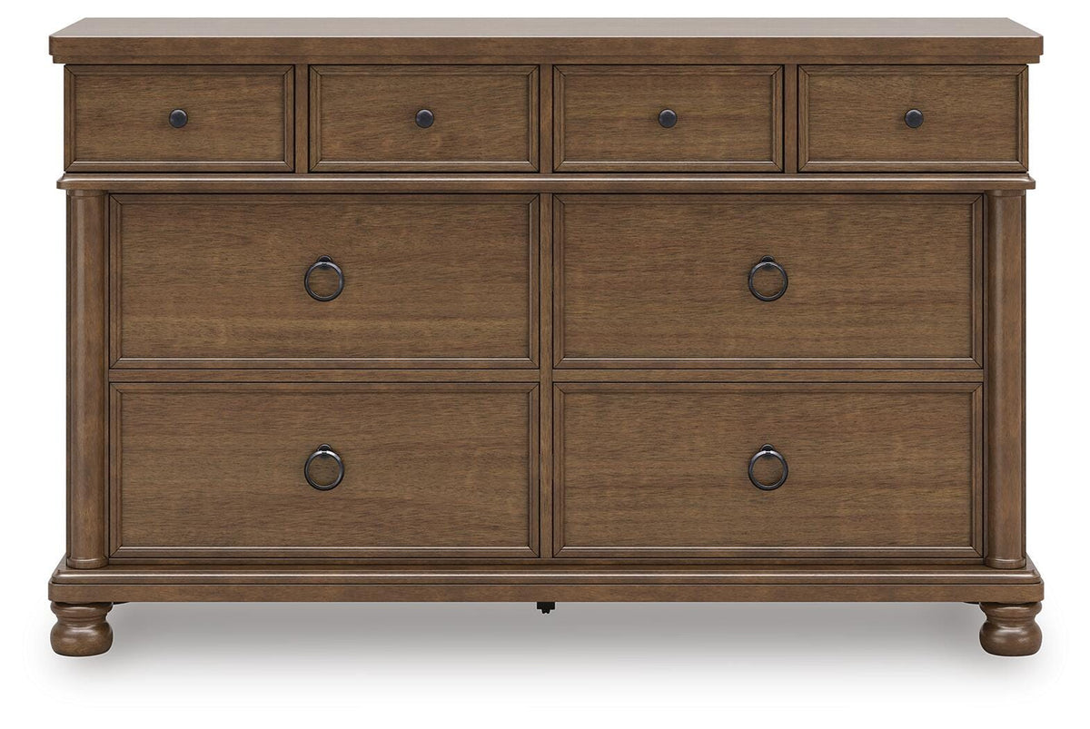 Rowlenstown King Poster Bed, Dresser and 2 Nightstands