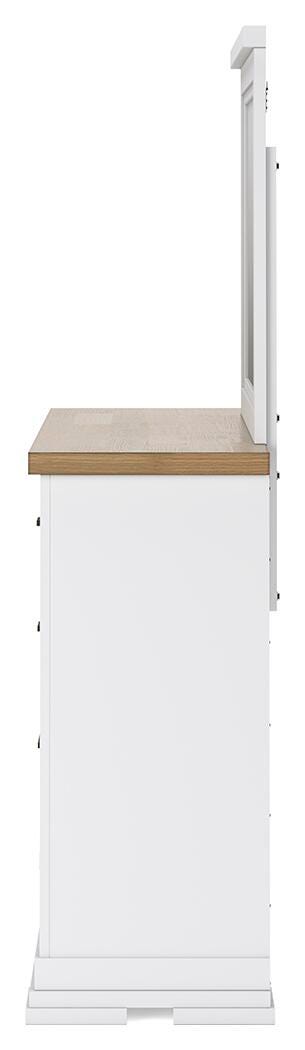 Ashbryn King Panel Storage Bed, Dresser, Mirror and Nightstand