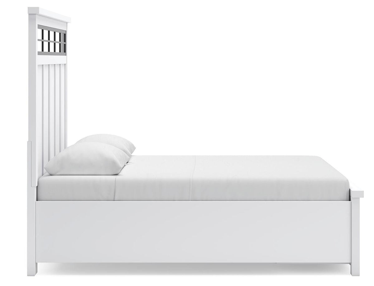 Ashbryn Queen Panel Storage Bed, Dresser, Mirror and 2 Nightstands