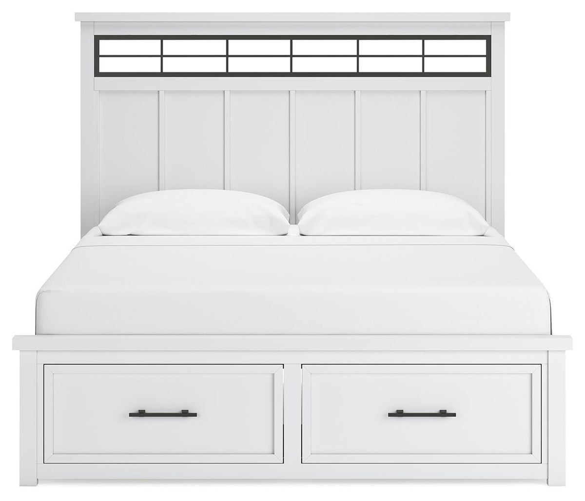 Ashbryn King Panel Bed, Dresser, Mirror and 2 Nightstands