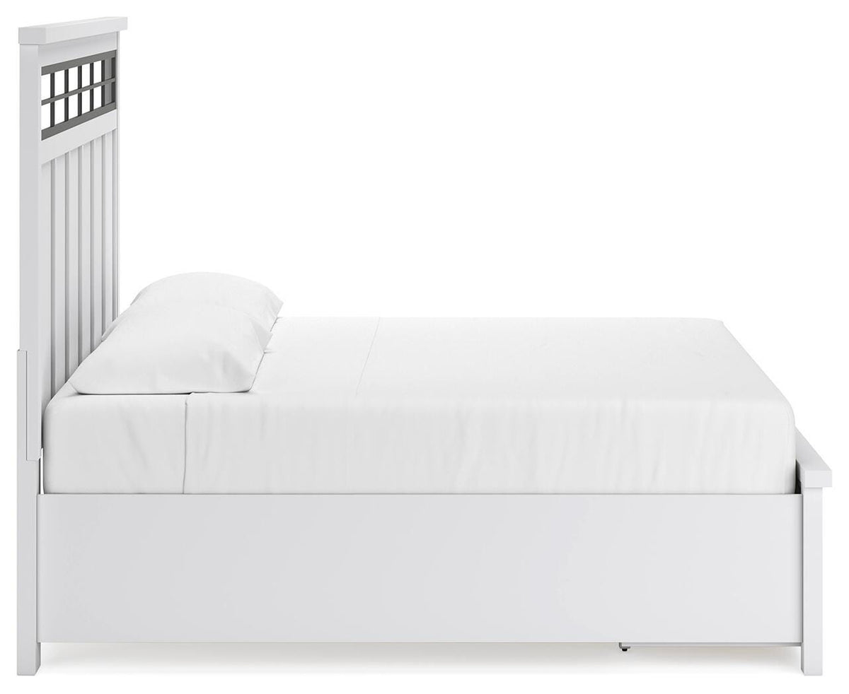 Ashbryn King Panel Bed, Dresser, Mirror and 2 Nightstands