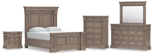 Blairhurst Queen Panel Bed, Dresser, Mirror, Chest and Nightstand