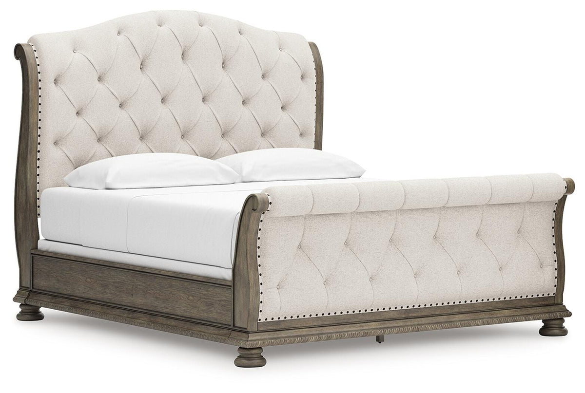 Ardenfield California King Sleigh Bed, Chest and Nightstand