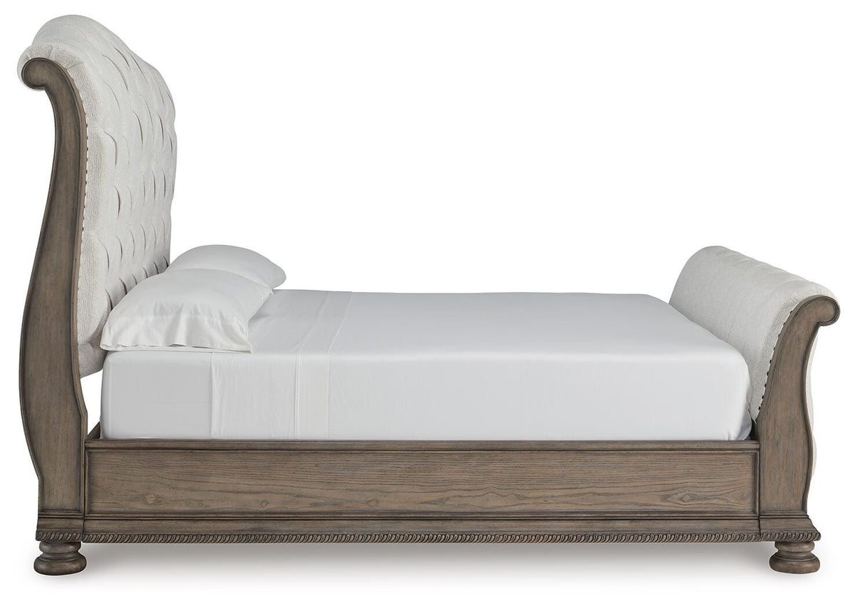 Ardenfield King Sleigh Bed, Dresser, Mirror and Nightstand