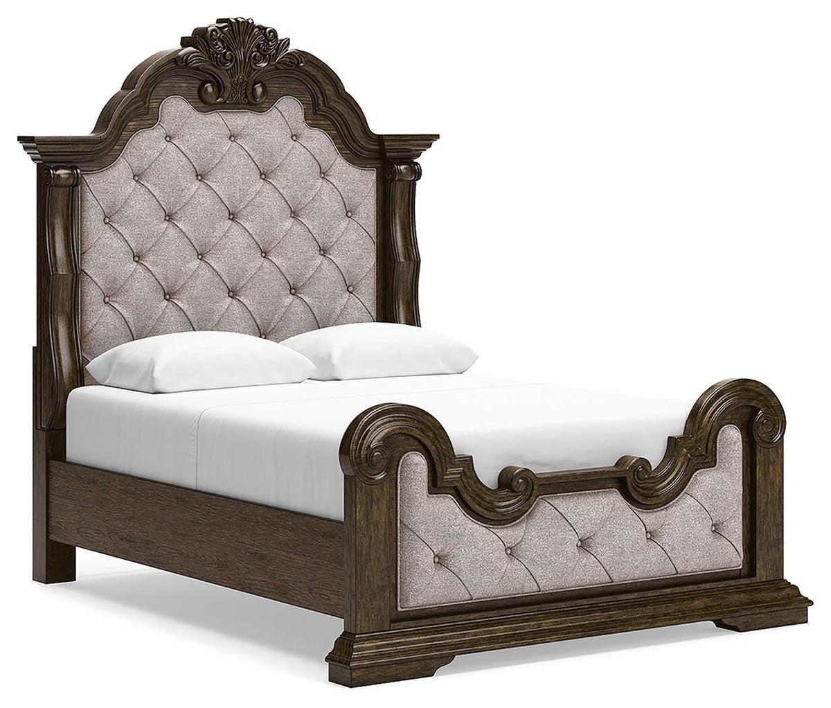 Maylee Queen Panel Bed, Dresser, Mirror, Chest and 2 Nightstands
