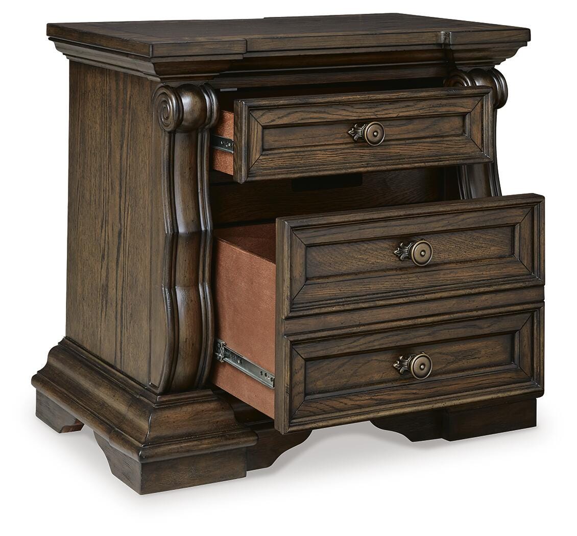Maylee King Panel Bed, Dresser, Mirror, Chest and Nightstand