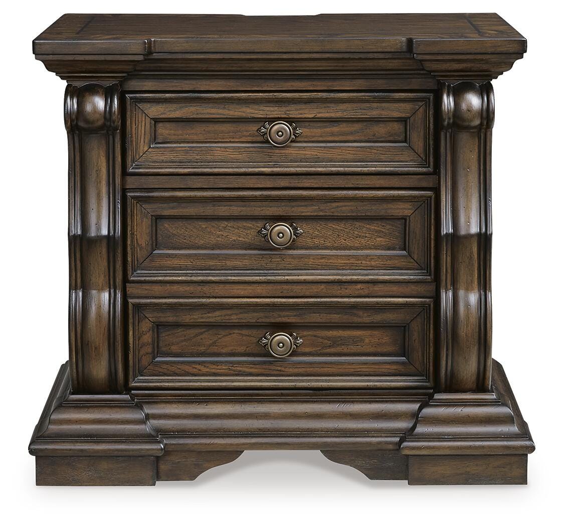 Maylee King Panel Bed, Dresser, Mirror, Chest and Nightstand