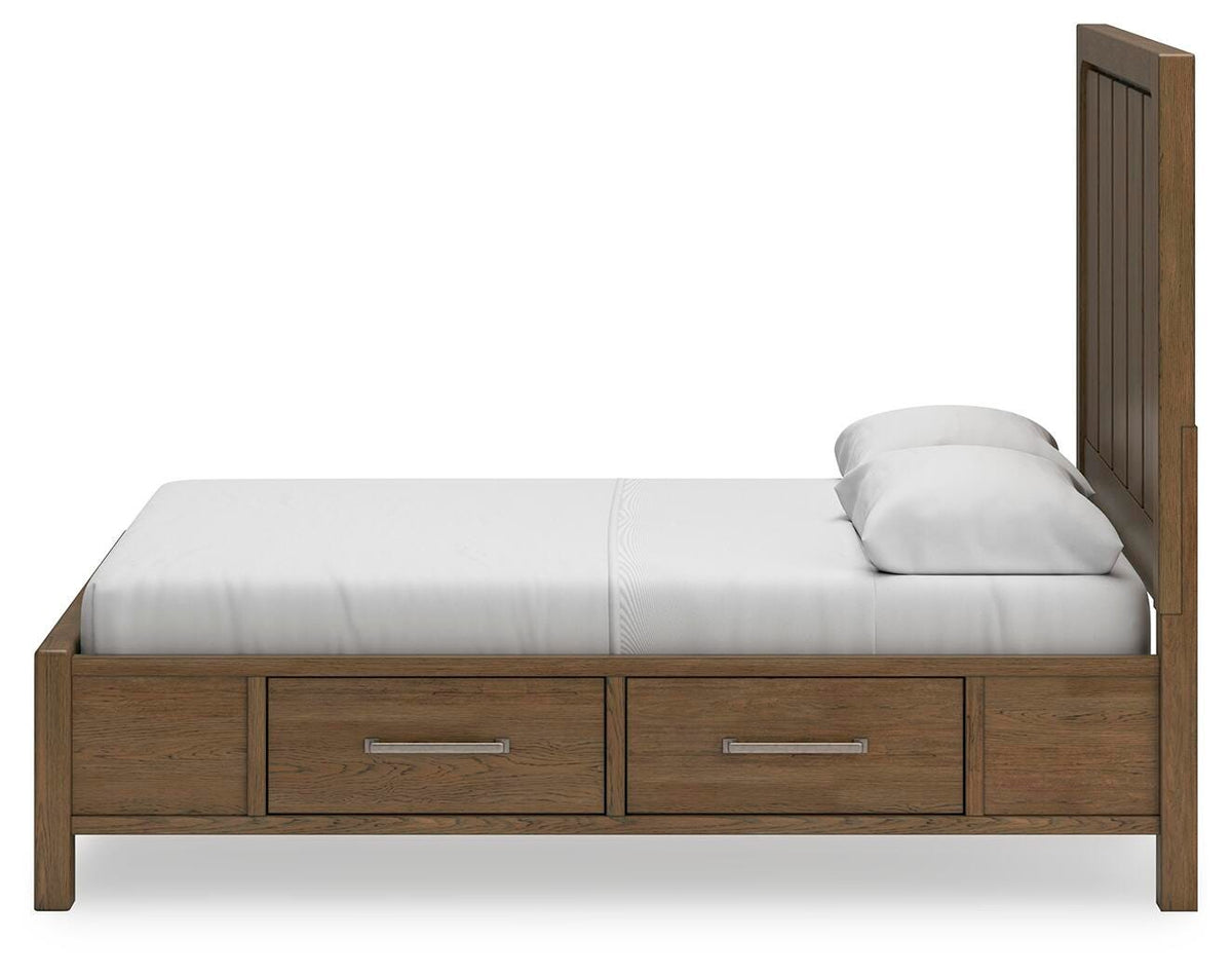 Cabalynn Queen Panel Storage Bed, Dresser, Mirror and 2 Nightstands