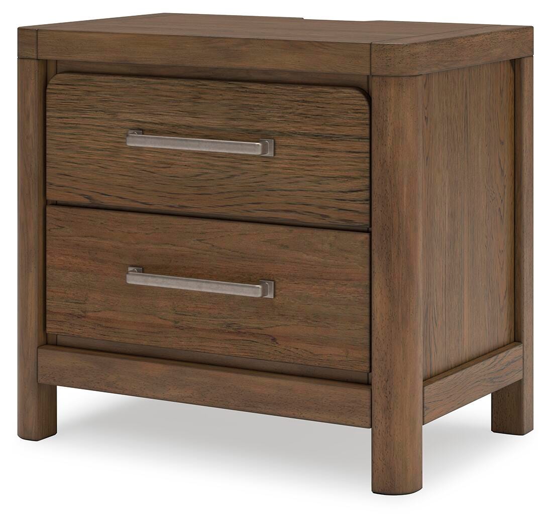 Cabalynn King Upholstered Bed and 2 Nightstands