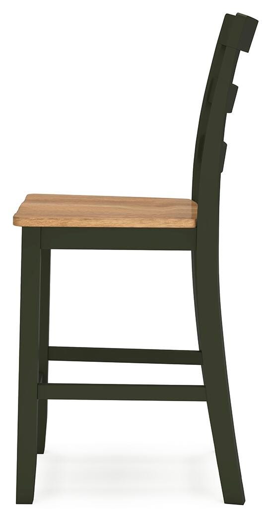 Gesthaven Counter Height Dining Table and 2 Barstools