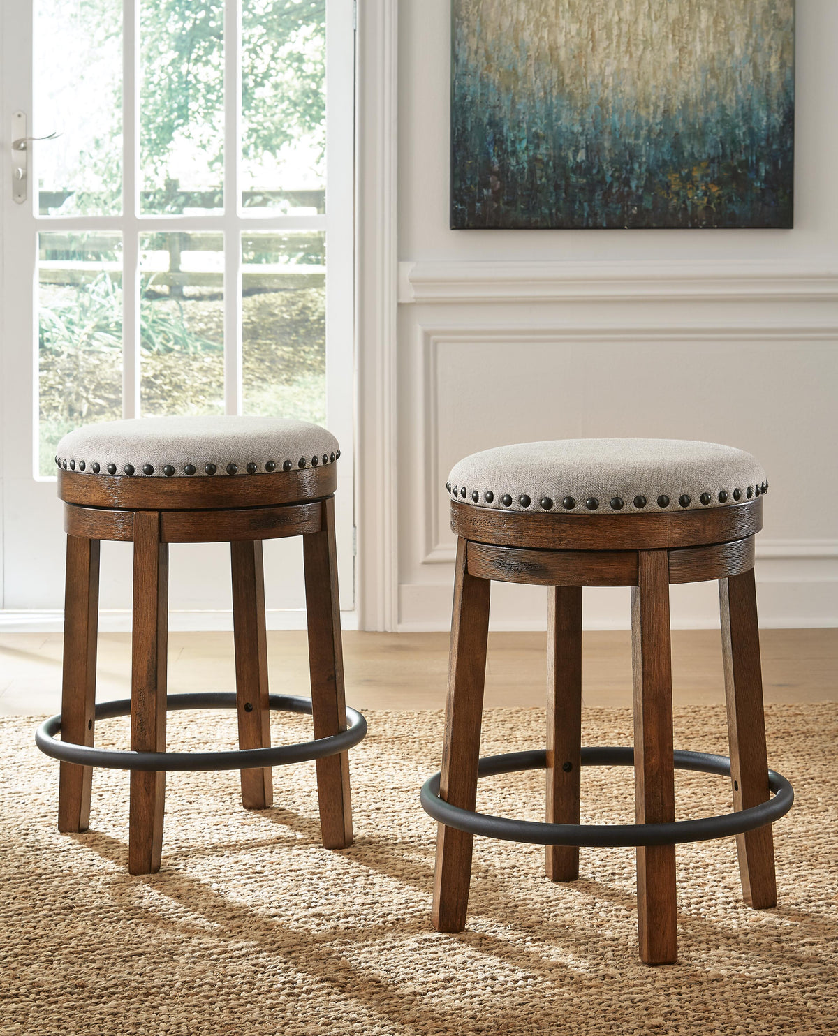 Valebeck Counter Height Table and 4 Stools