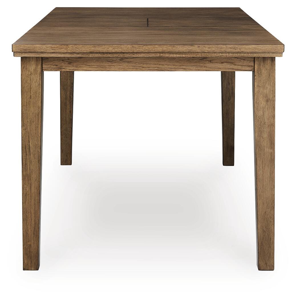 Urbinforte Counter Height Extension Dining Table, 4 Barstools and Bench