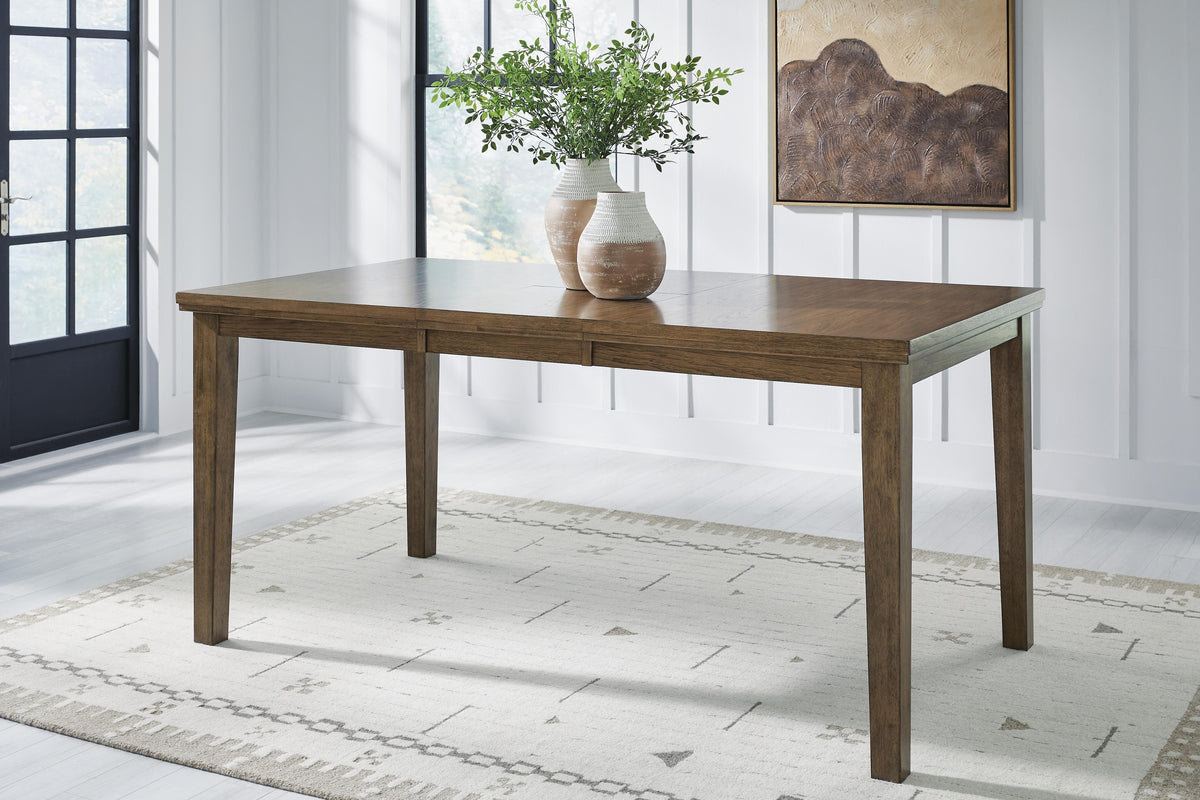 Urbinforte Counter Height Extension Dining Table, 4 Barstools and Bench