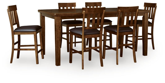 Ralene Counter Hight Dining Table and 6 Barstools