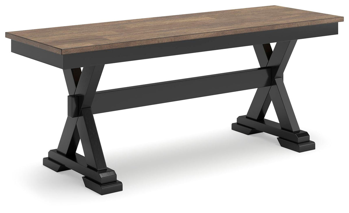 Wildenauer Dining Table, 2 Chairs and 2 Benches