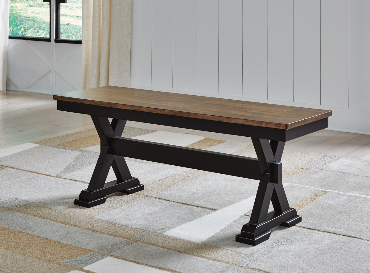 Wildenauer Dining Table, 2 Chairs and 2 Benches