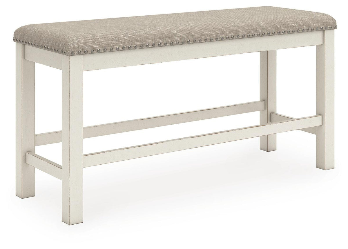 Robbinsdale Counter Height Dining Table, 2 Barstools, Bench and Server