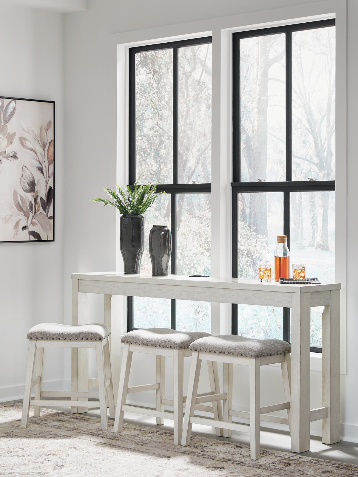 Robbinsdale Counter Height Dining Table and 3 Barstools Set