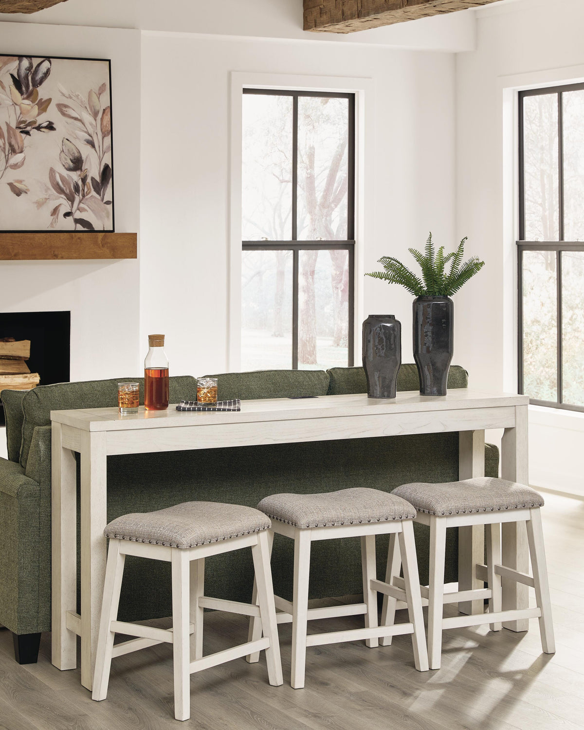 Robbinsdale Counter Height Dining Table and 3 Barstools Set