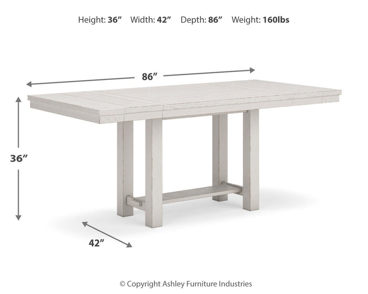 Robbinsdale Counter Height Table and 8 Barstools