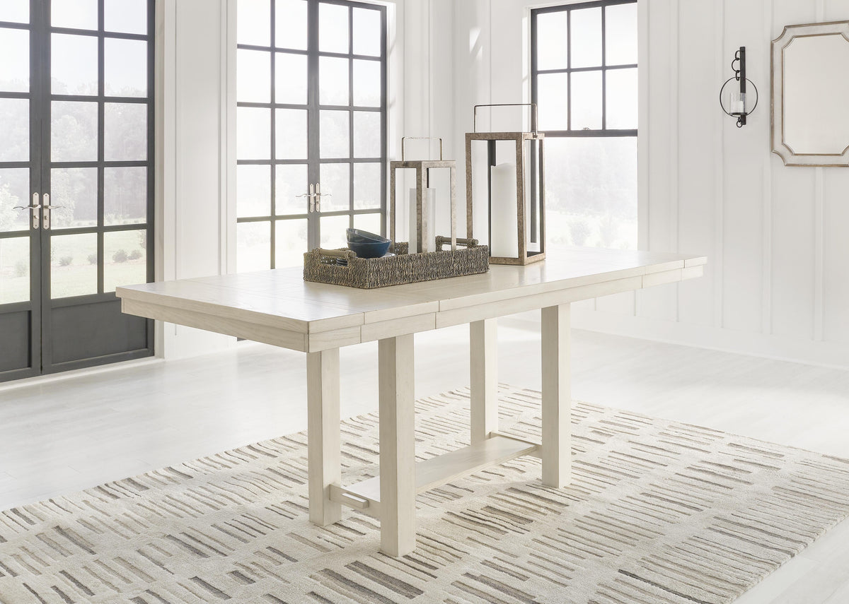 Robbinsdale Counter Height Dining Table, 2 Barstools, Bench and Server