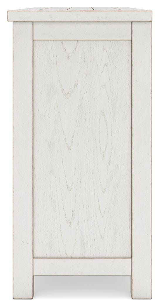 Robbinsdale Counter Height Dining Table, 2 Barstools, Bench and Server