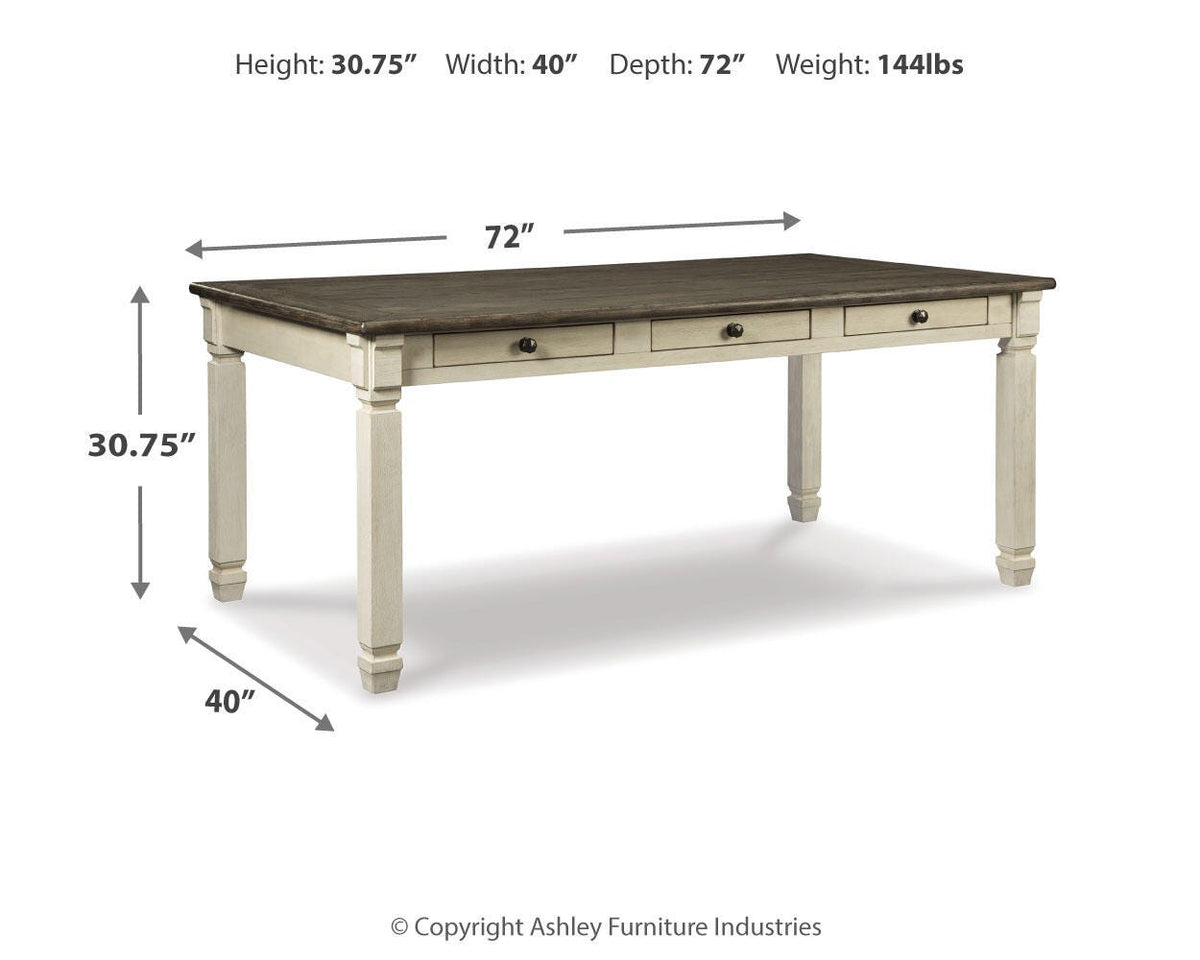 Bolanburg Dining Table, 6 Chairs, and Bench