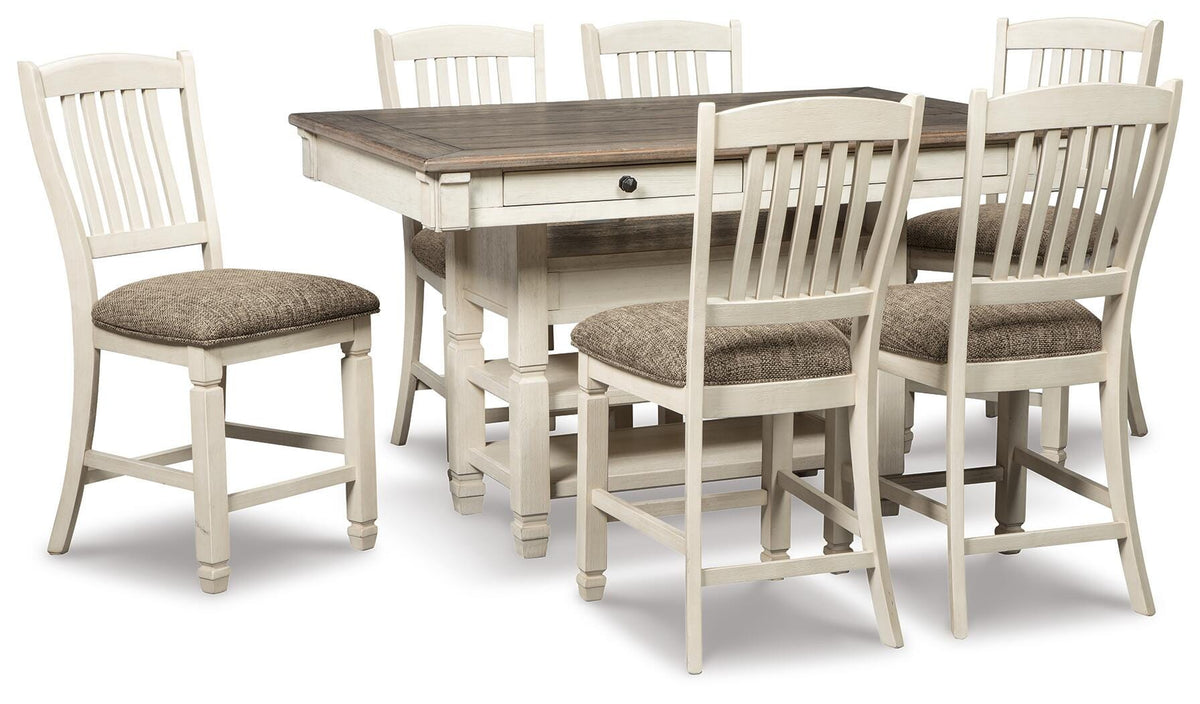 Bolanburg Counter Height Dining Table with 6 Barstools