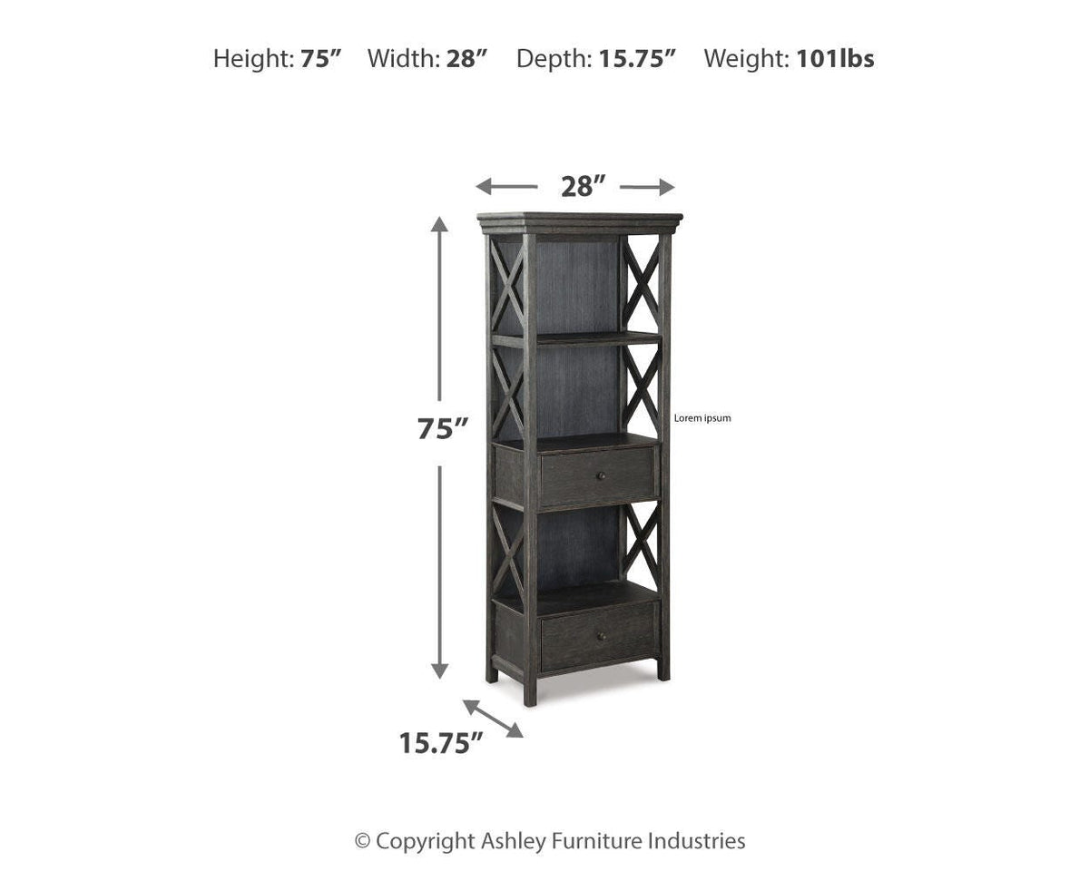 Tyler Creek Counter Height Table with 4 Barstools, Server and Display Cabinet